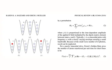 Representative figure for Radio-frequency spectra of bosons in optical lattices: bimodality due to many body correlations