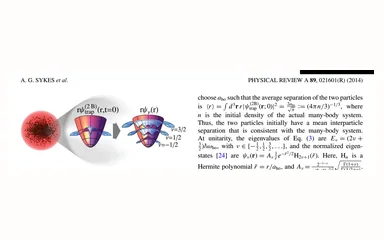 Representative figure for Quenching to unitarity: Quantum dynamics in a 3D Bose gas