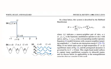 Representative figure for Correlations generated from high-temperature states: Nonequilibrium dynamics in the Fermi-Hubbard model