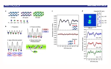 Representative figure for Observation of antiferromagnetic correlations in an ultracold SU(N) Hubbard model