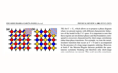 Representative figure for Metal-insulator transition and magnetism of SU(3) fermions in the square lattice