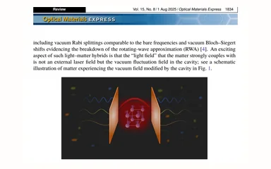 Representative figure for Quantum Vacuum in Matter